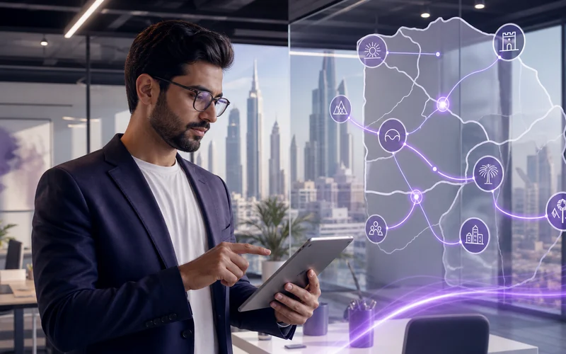 Premium notionwave editorial visual for how to choose a uae free zone planning in the UAE