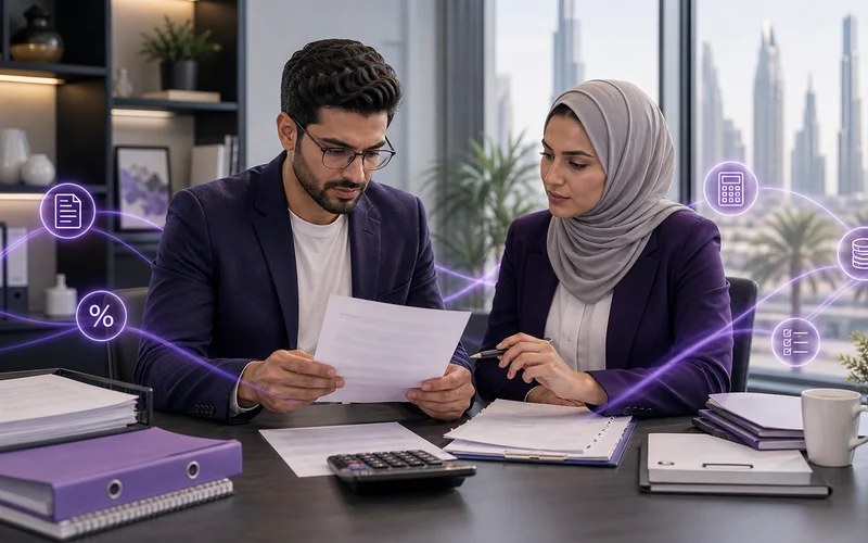 Premium notionwave editorial visual for vat registration uae planning in the UAE
